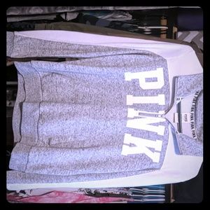 Pink half zip sweater